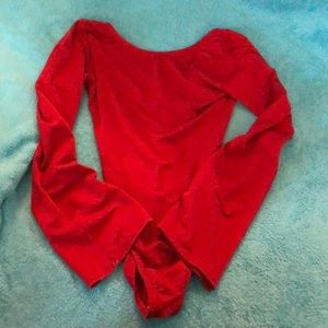 Dark Red Leotard